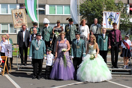 Schülerprinzessin Sabrina I. beim 74. Schützenfest in unserem Heimatort vom 9. August 2016