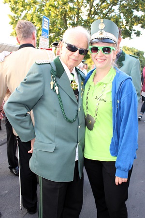 Schülerprinzessin Sabrina I. beim 74. Schützenfest in unserem Heimatort vom 9. August 2016