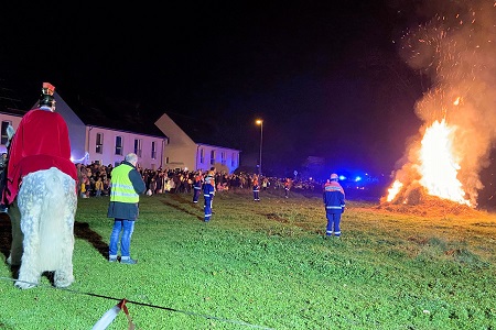 Sankt Martinszug der Maigesellschaft "Greesberger" Auweiler e.V. gegr. 1926 in Köln-Auweiler am 9. November 2025